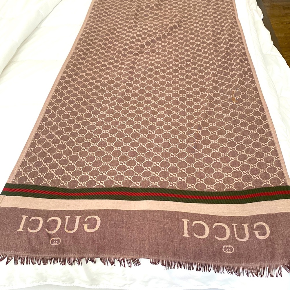 Brown Gucci Scarf